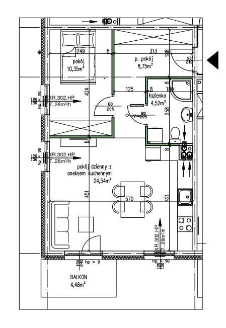 Mieszkanie 2-pokojowe Niemcz, ul. Władysława Reymonta. Zdjęcie 12