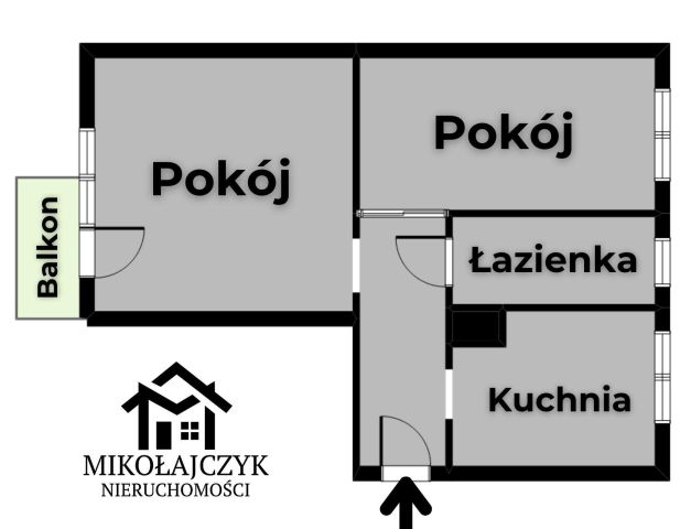 Mieszkanie 2-pokojowe Kamińsk, ul. Topolowa. Zdjęcie 10