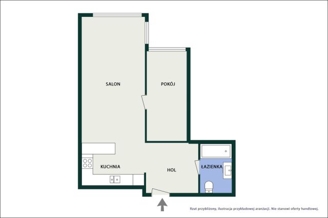 Mieszkanie 2-pokojowe Grodzisk Mazowiecki, ul. Obrońców Getta. Zdjęcie 41