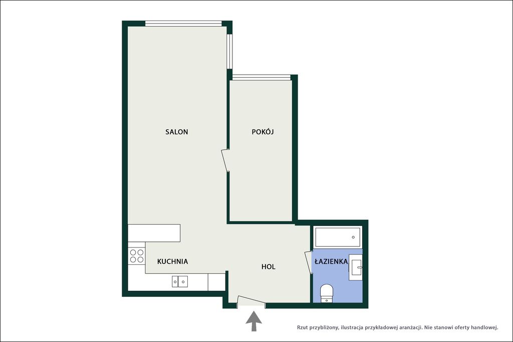 Mieszkanie 2-pokojowe Grodzisk Mazowiecki, ul. Obrońców Getta. Zdjęcie 41