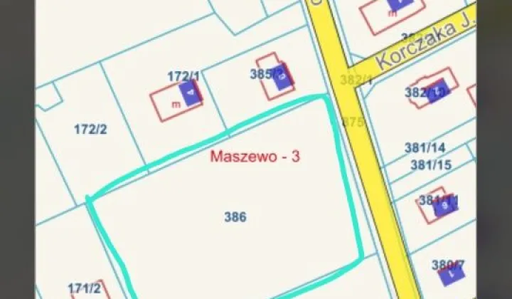 Działka budowlana Maszewo, ul. Juliusza Słowackiego