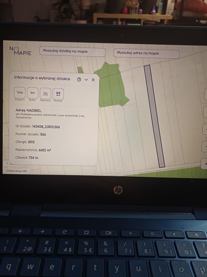 Działka rolna Nadbiel