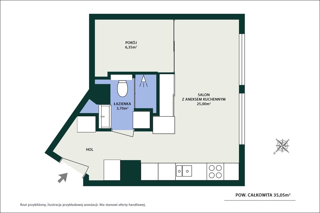 Mieszkanie 2-pokojowe Warszawa Praga-Północ, ul. Józefa Sierakowskiego. Zdjęcie 44