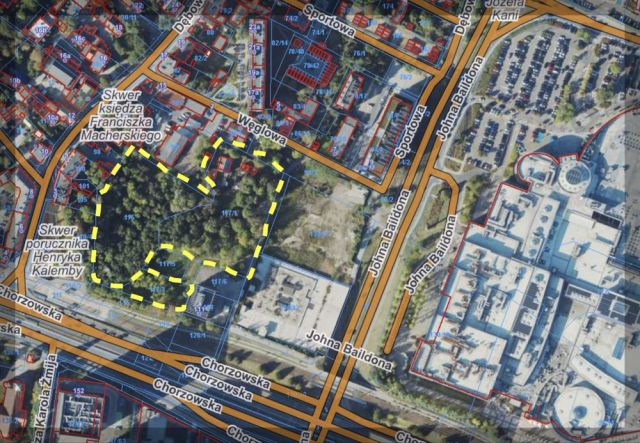 Działka budowlana Katowice Śródmieście, ul. Chorzowska. Zdjęcie 1