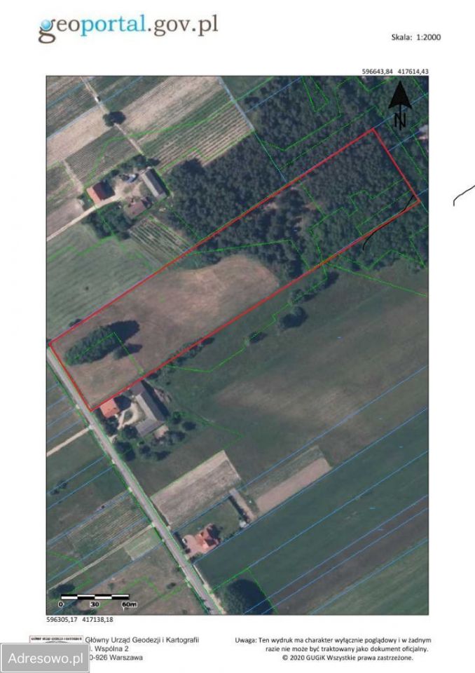 Działka rolno-budowlana Roszkowa Wola. Zdjęcie 8