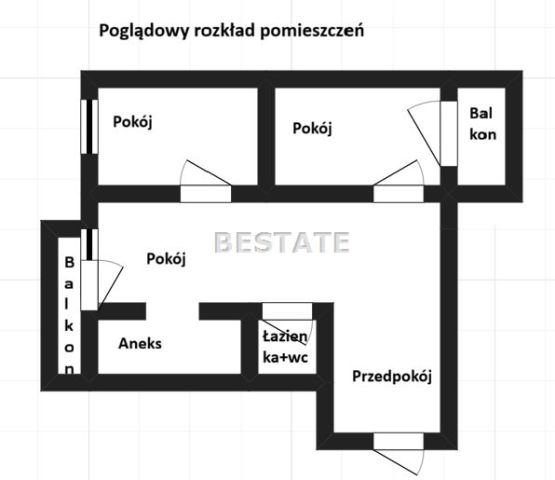 Mieszkanie 3-pokojowe Pabianice Centrum. Zdjęcie 8