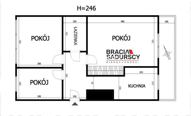 Mieszkanie 3-pokojowe Kraków Krowodrza, ul. Gramatyka. Zdjęcie 3