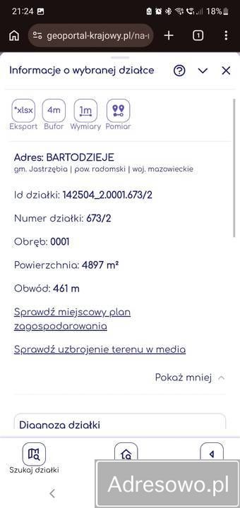 Działka budowlana Bartodzieje. Zdjęcie 3