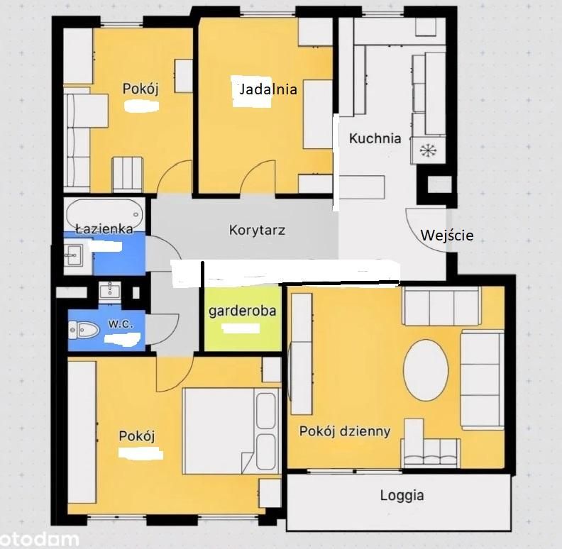 Mieszkanie 4-pokojowe Słupsk Zatorze, ul. Bitwy Warszawskiej. Zdjęcie 12