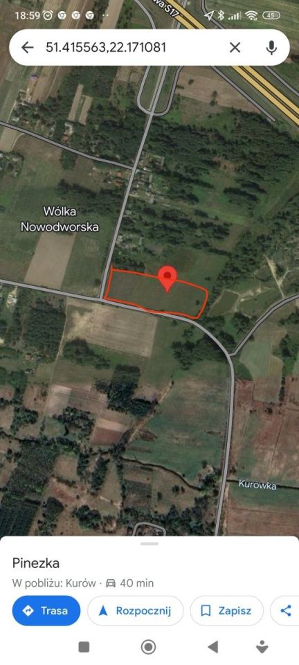 Działka rolno-budowlana Wólka Nowodworska. Zdjęcie 1