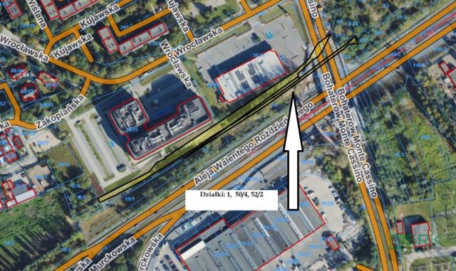 Działka inna Katowice Zawodzie, ul. Bohaterów Monte Cassino. Zdjęcie 2