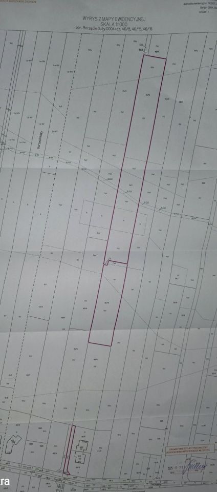 Działka rolna Borzęcin Duży, ul. Trakt Królewski