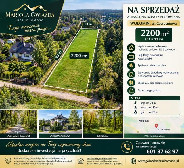 Działka budowlana Wołomin Mironowe Górki. Zdjęcie 1