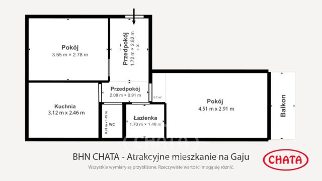 Mieszkanie 2-pokojowe Wrocław Gaj, ul. Krynicka. Zdjęcie 15