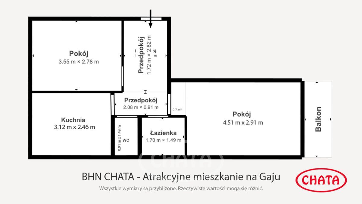 Mieszkanie 2-pokojowe Wrocław Gaj, ul. Krynicka. Zdjęcie 15