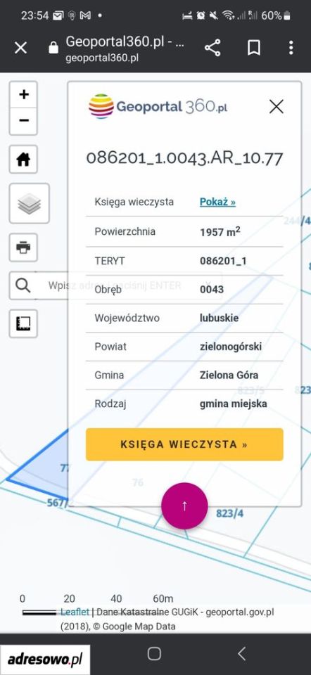 Działka budowlana Zielona Góra Centrum. Zdjęcie 4