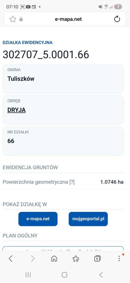 Działka budowlana Dryja. Zdjęcie 5