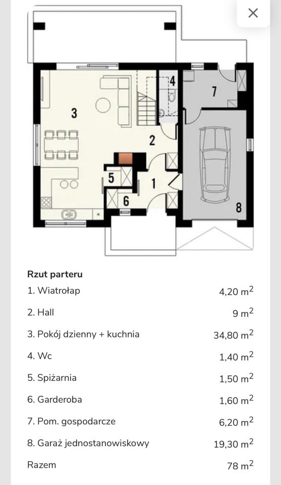 dom wolnostojący, 4 pokoje Dziuplina, ul. Piękna. Zdjęcie 12