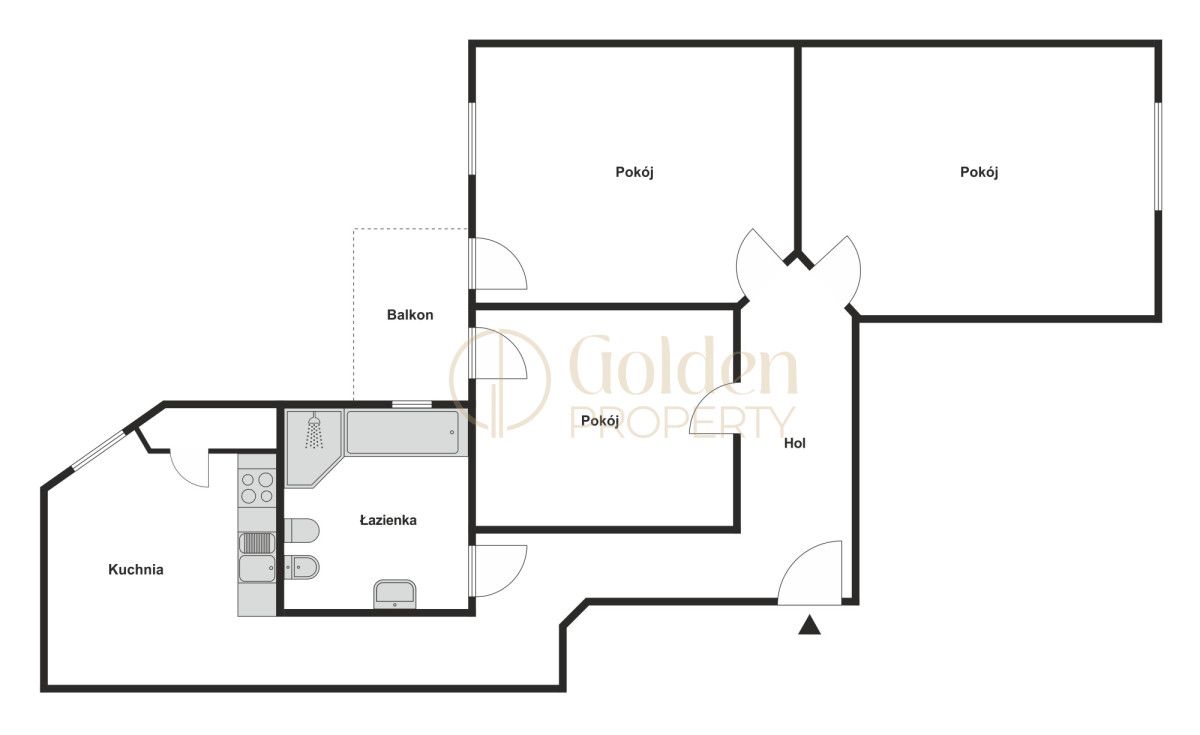 Mieszkanie 3-pokojowe Sopot, ul. Grunwaldzka. Zdjęcie 17