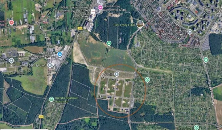 Działka budowlana Lubin, ul. Borsucza