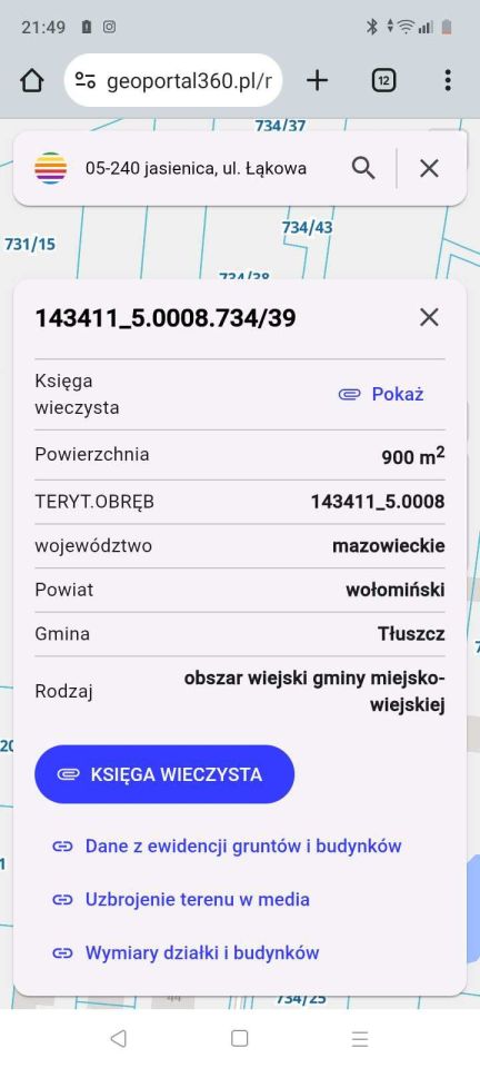Działka budowlana Jasienica, ul. Łąkowa. Zdjęcie 3