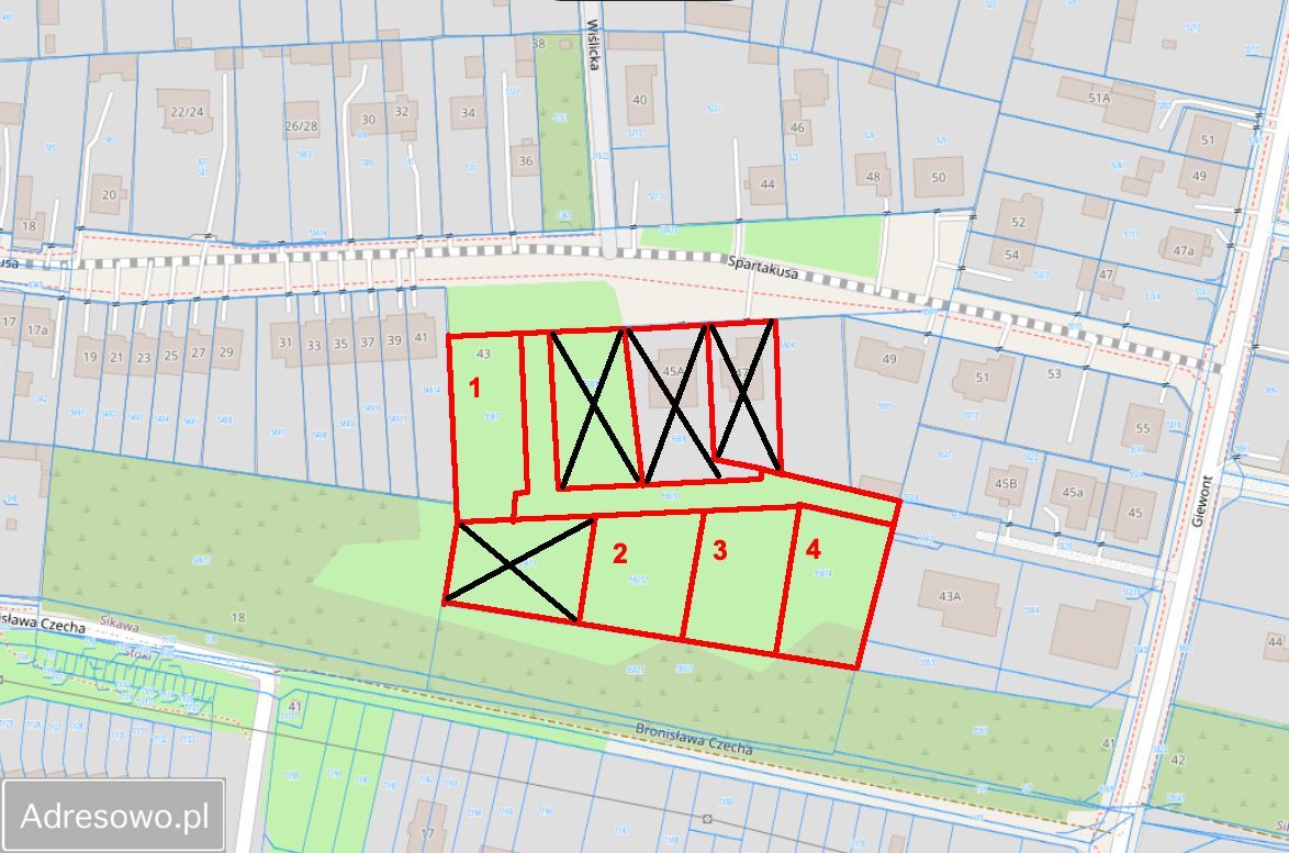 Działka budowlana Łódź Widzew, ul. Spartakusa