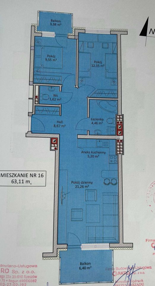 Mieszkanie 3-pokojowe Rzeszów, ul. Miła. Zdjęcie 8