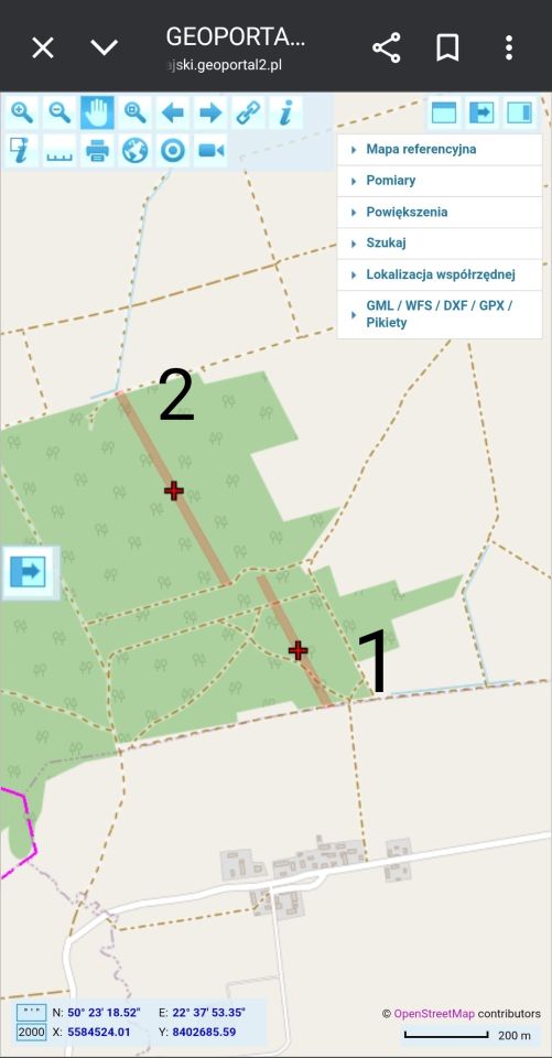 Działka leśna Biszcza