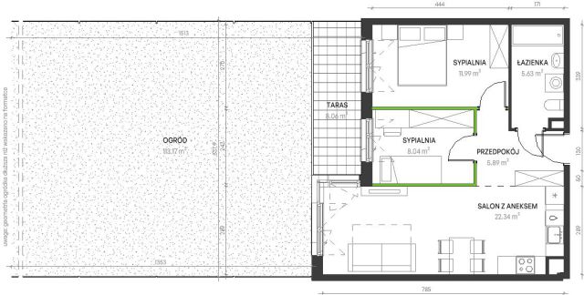 Mieszkanie 3-pokojowe Wrocław Maślice, ul. Augustowska. Zdjęcie 6