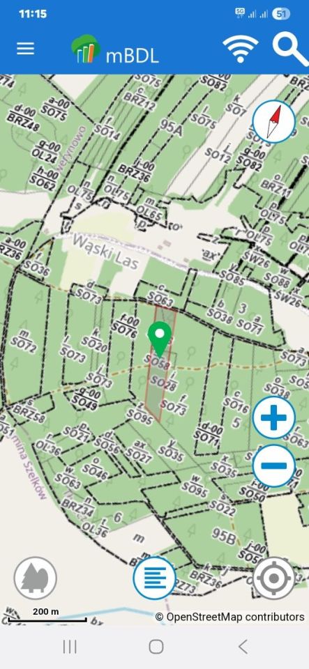 Działka leśna Maków Mazowiecki