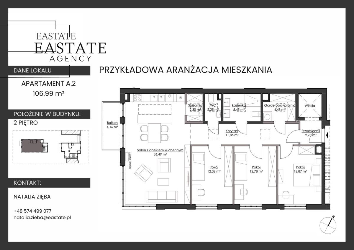 Mieszkanie 4-pokojowe Gdynia Orłowo, ul. Inżynierska. Zdjęcie 5