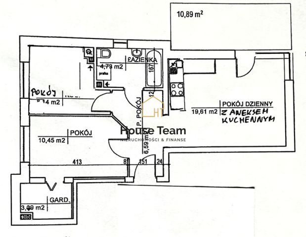 Mieszkanie 3-pokojowe Bydgoszcz Glinki. Zdjęcie 21
