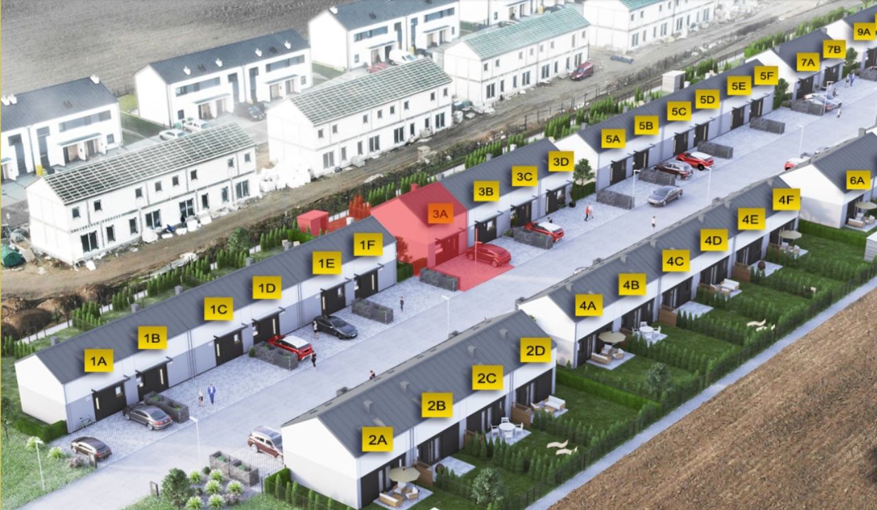 dom szeregowy, 3 pokoje Żnin