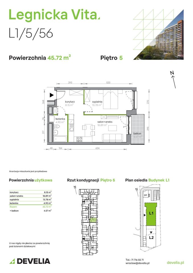Mieszkanie 2-pokojowe Wrocław Popowice, ul. Legnicka. Zdjęcie 8