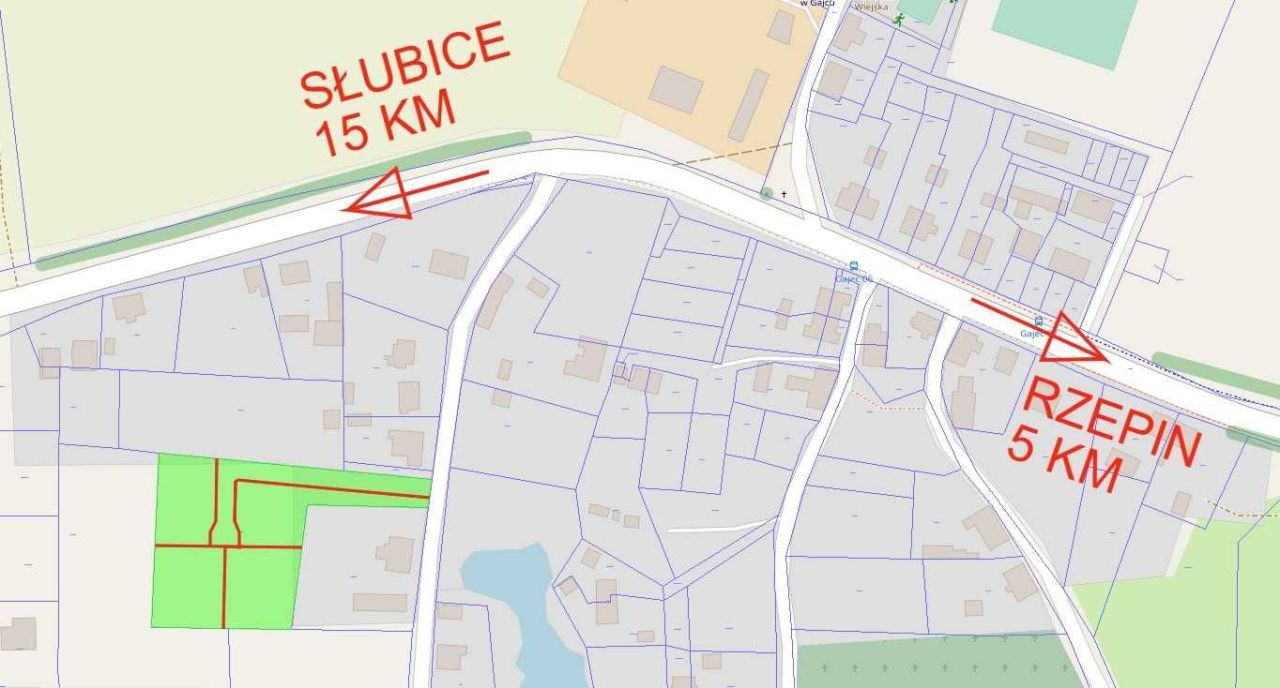 Działka budowlana Gajec