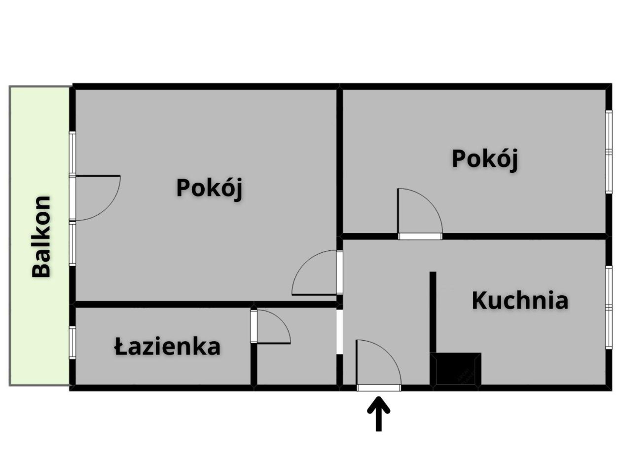 Mieszkanie 2-pokojowe Bartoszyce, ul. gen. Sikorskiego. Zdjęcie 12