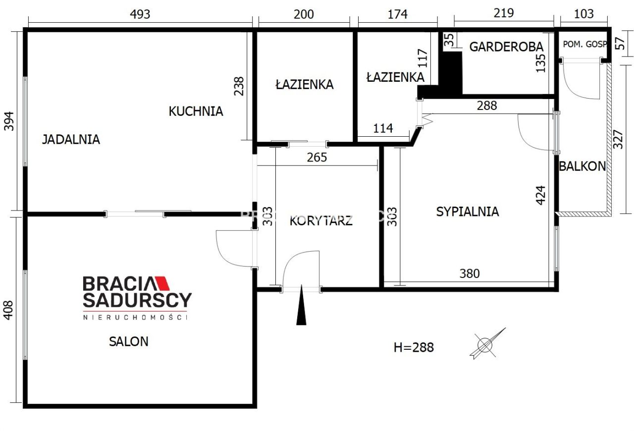 Mieszkanie 3-pokojowe Kraków Krowodrza, ul. Bronowicka. Zdjęcie 3