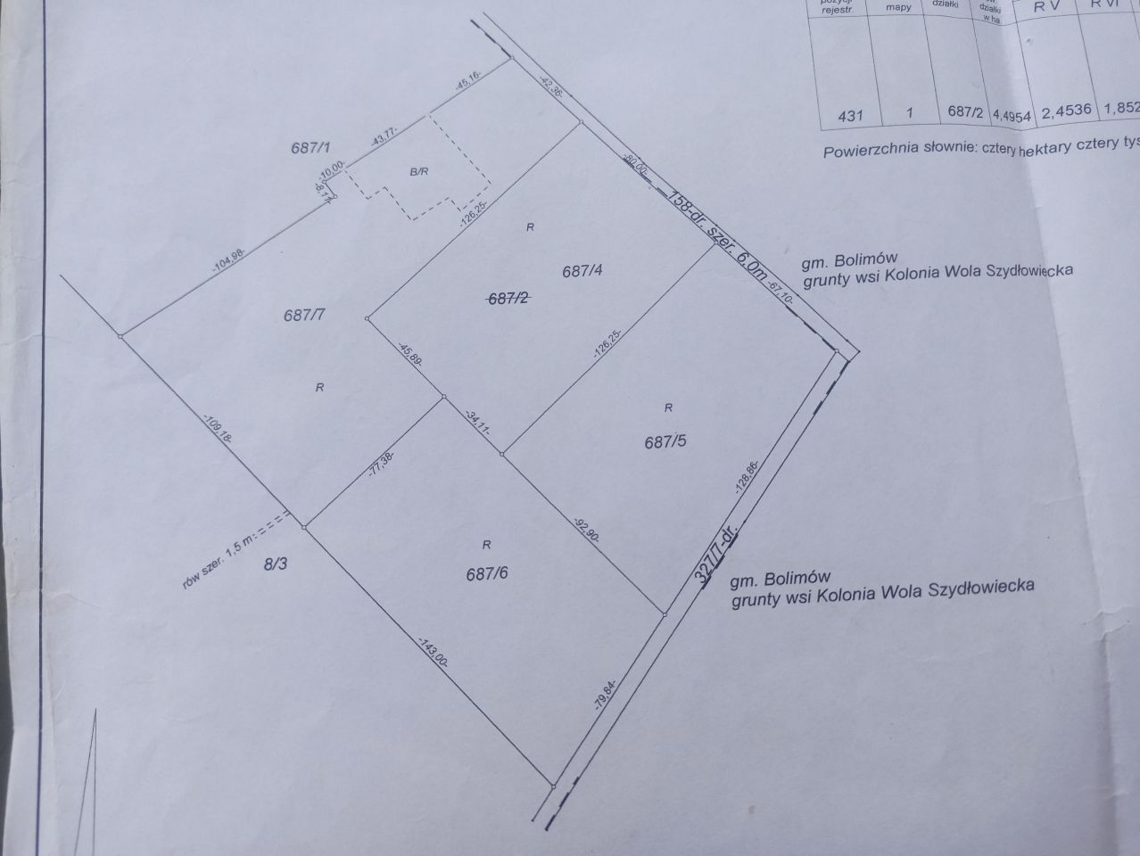 Działka rolno-budowlana Joachimów-Mogiły. Zdjęcie 2