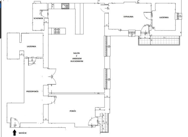 Mieszkanie 3-pokojowe Kraków Stare Miasto, ul. Józefa Sarego. Zdjęcie 26