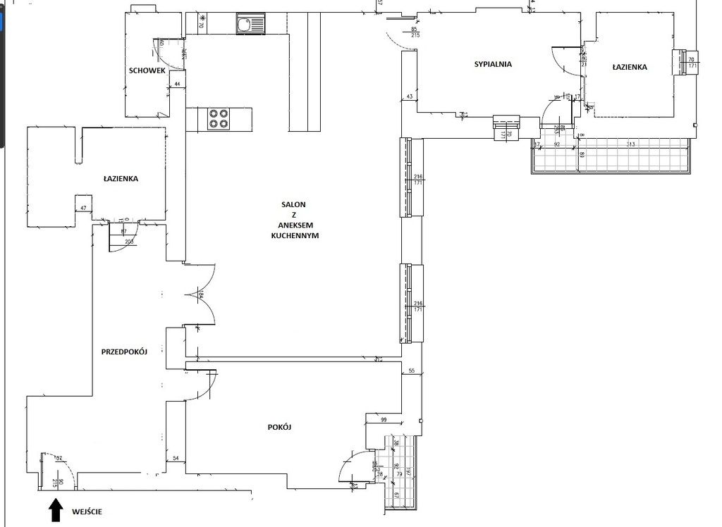 Mieszkanie 3-pokojowe Kraków Stare Miasto, ul. Józefa Sarego. Zdjęcie 26