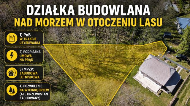 Działka budowlana Jackowo, ul. Na Gajówce. Zdjęcie 1