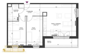 Mieszkanie 3-pokojowe Kraków, ul. Walerego Sławka