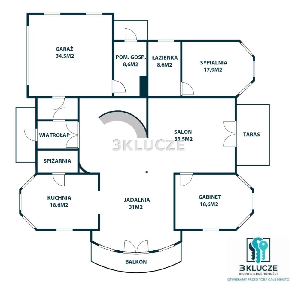 dom wolnostojący, 8 pokoi Jakubowice Konińskie. Zdjęcie 13