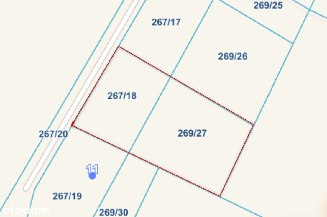 Działka budowlana Napachanie, ul. Wodna. Zdjęcie 3