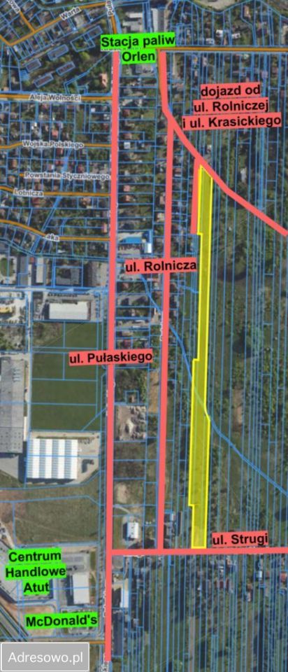 Działka inwestycyjna Myszków, ul. Strugi. Zdjęcie 2