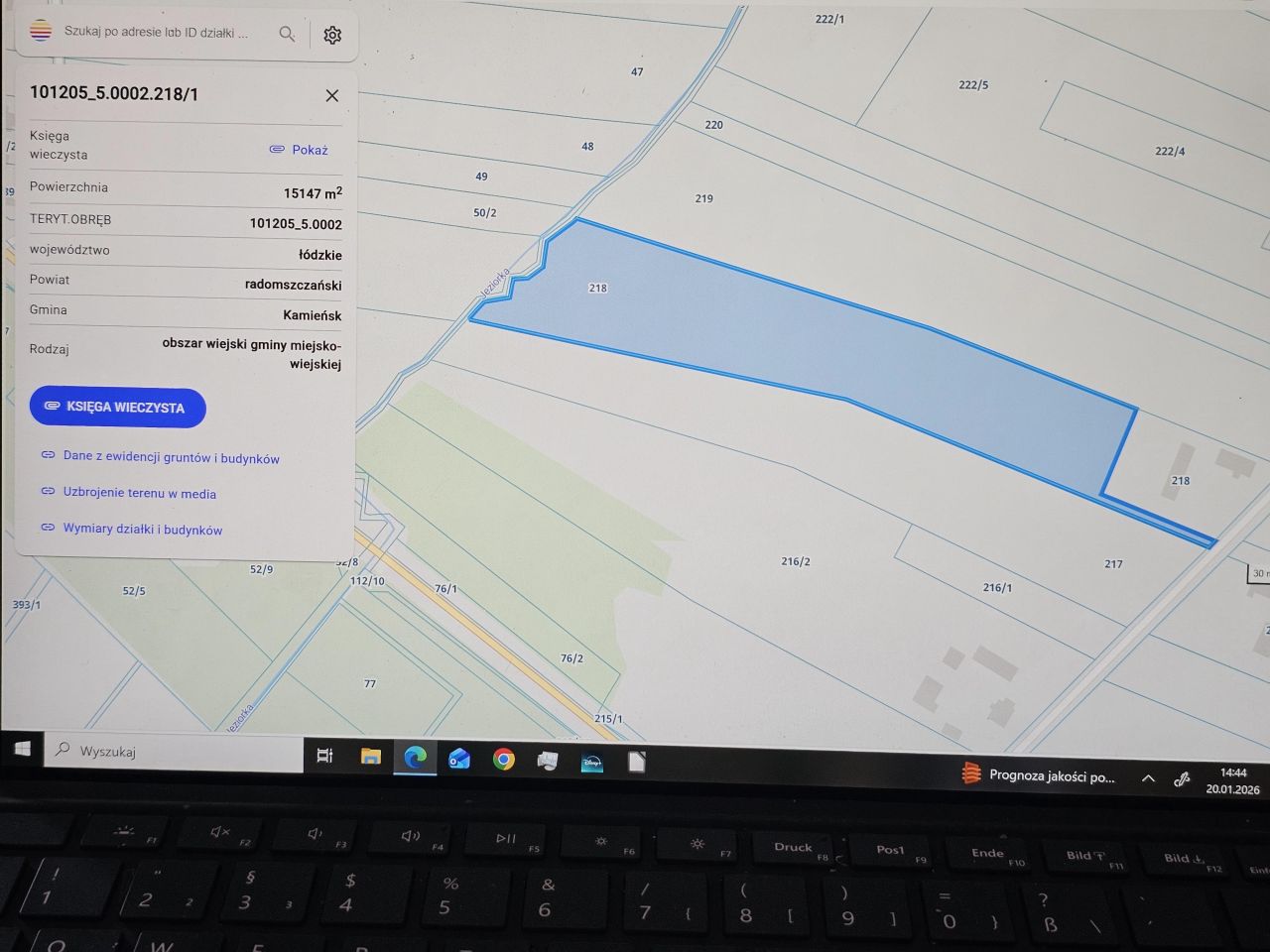 Działka rolna Danielów. Zdjęcie 3
