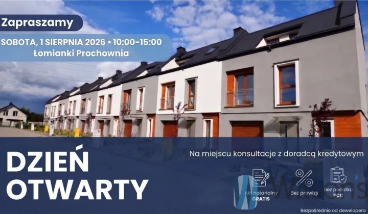 dom szeregowy, 6 pokoi Łomianki Buraków, Prochownia