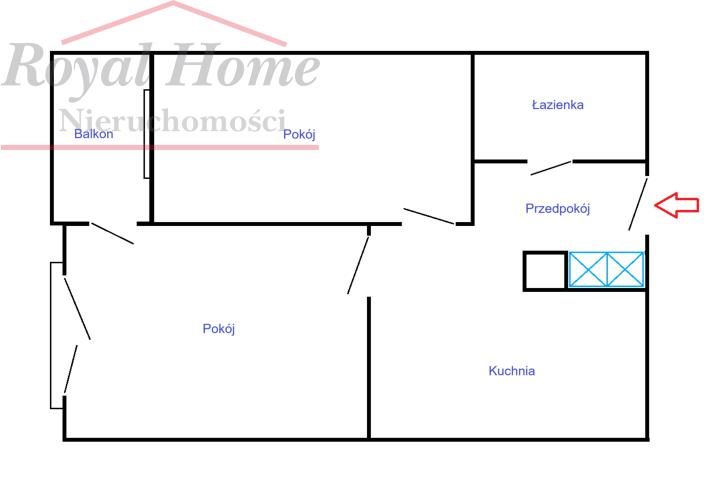 Mieszkanie 2-pokojowe Wrocław Krzyki, ul. Stacha Świstackiego. Zdjęcie 12