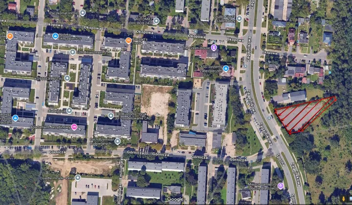 Działka budowlana Łódź Bałuty, ul. Zagajnikowa