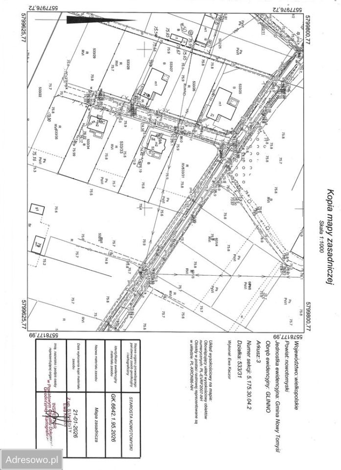 Działka budowlana Glinno, ul. Grudniowa. Zdjęcie 3
